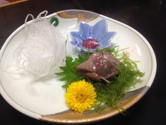 スッポン料理、心臓、レバー