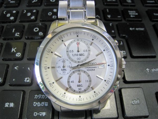 セイコーSEIKOクオーツ式クロノグラフ腕時計-4T57-00C0