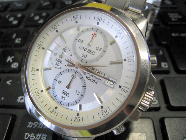 セイコーSEIKOクオーツ式クロノグラフ腕時計-4T57-00C0