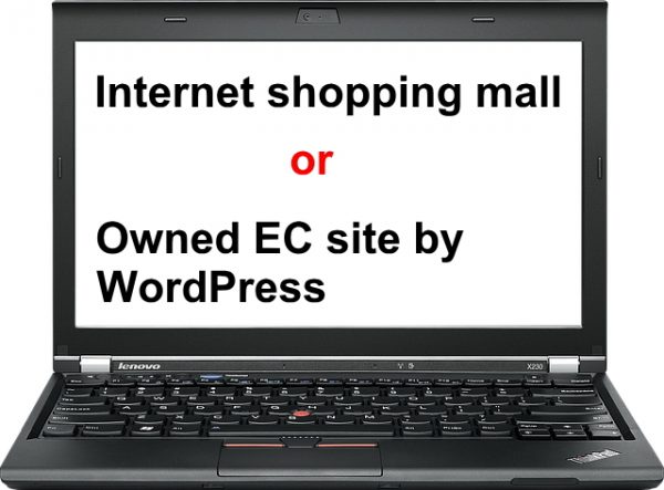 インターネットショッピングモールかWordPressで自社ECサイトか