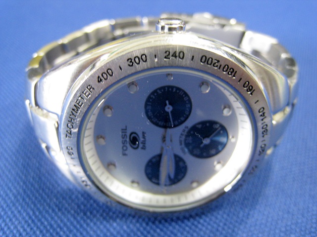 Fossil blue watch/フォッシル時計 - Water Resistant 100m
